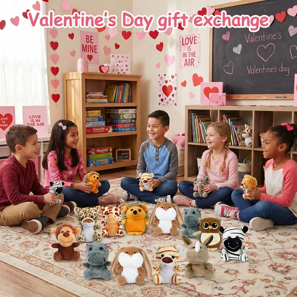 Arrozon soft plush fabric 4-inch animals for gentle snuggles and cozy travel companions.