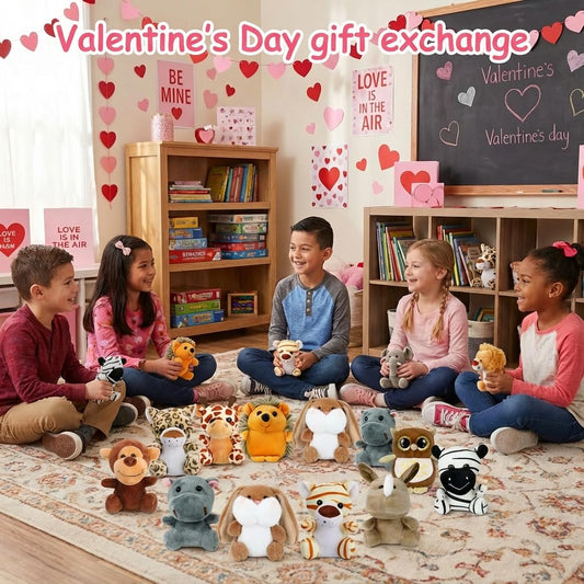 Arrozon soft plush fabric 4-inch animals for gentle snuggles and cozy travel companions.