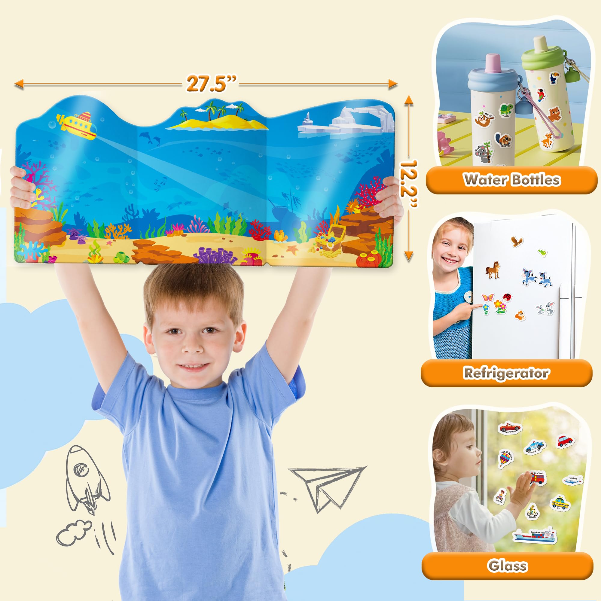 ArRuKi KIDS Cardstock durability—rigid pages withstand toddler handling.
