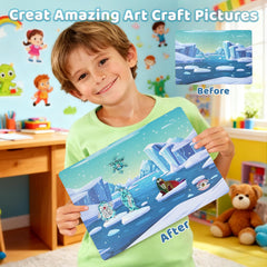 ArRuKi KIDS 18 picture canvases spark themed scene ideas.