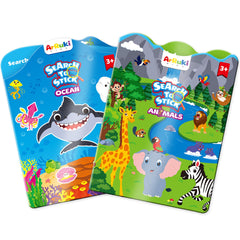 ArRuKi KIDS Ocean World sticker book cover—durable and inviting for screen-free play.