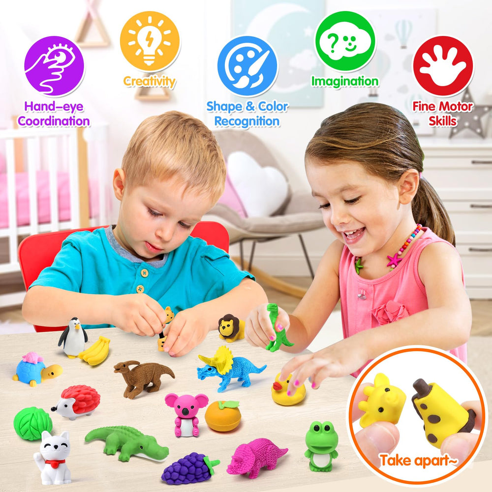 Arscniek car take-apart eraser ideal for desk pets and classroom prizes
