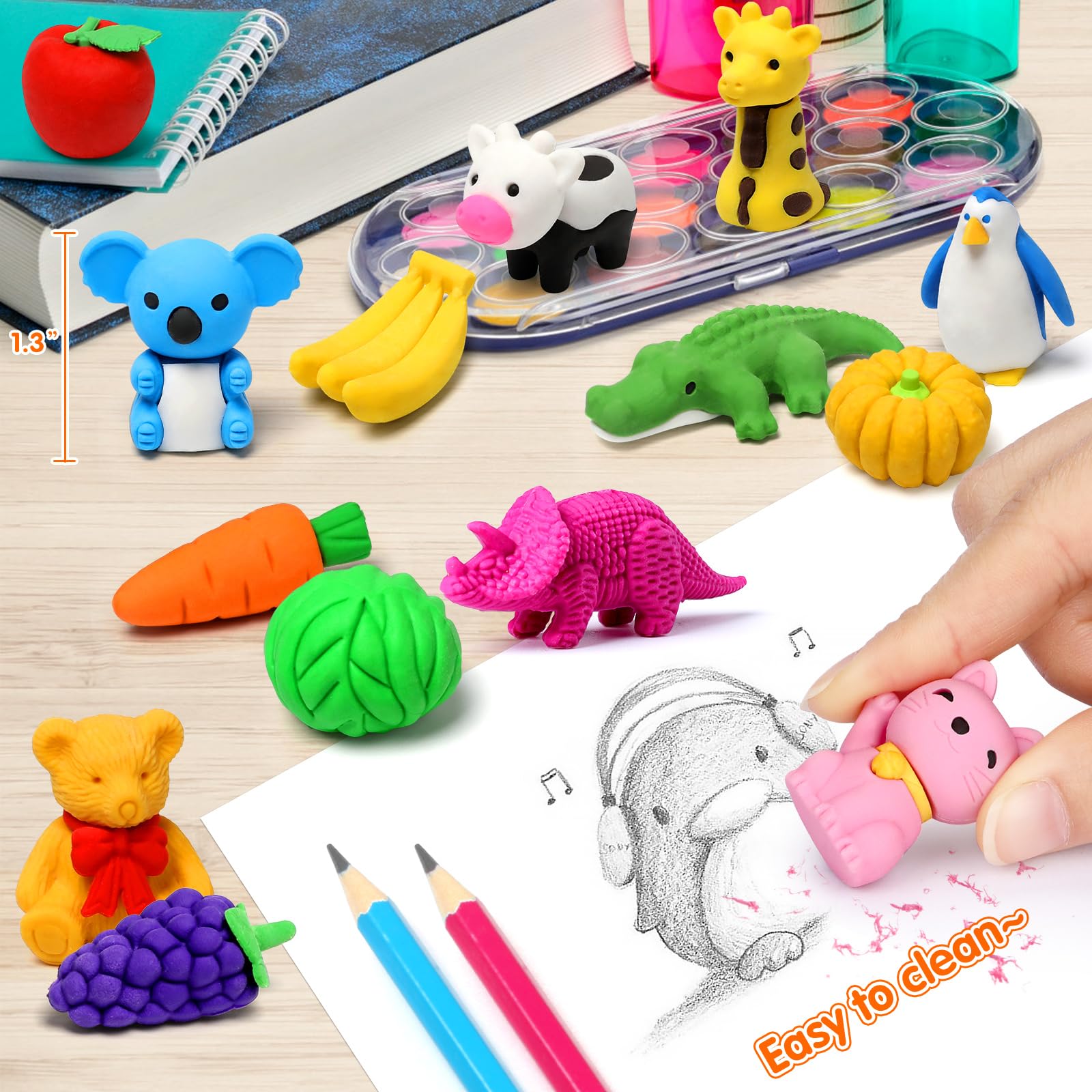 Arscniek ship take-apart eraser prompts creative puzzle play
