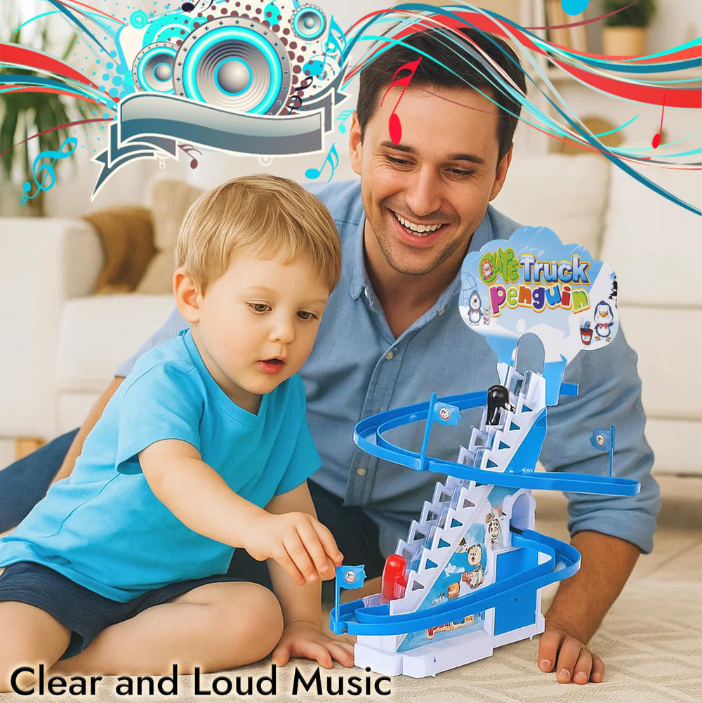 ARSUK Penguin Race Toddler Toy ideal for developing coordination and grip.
