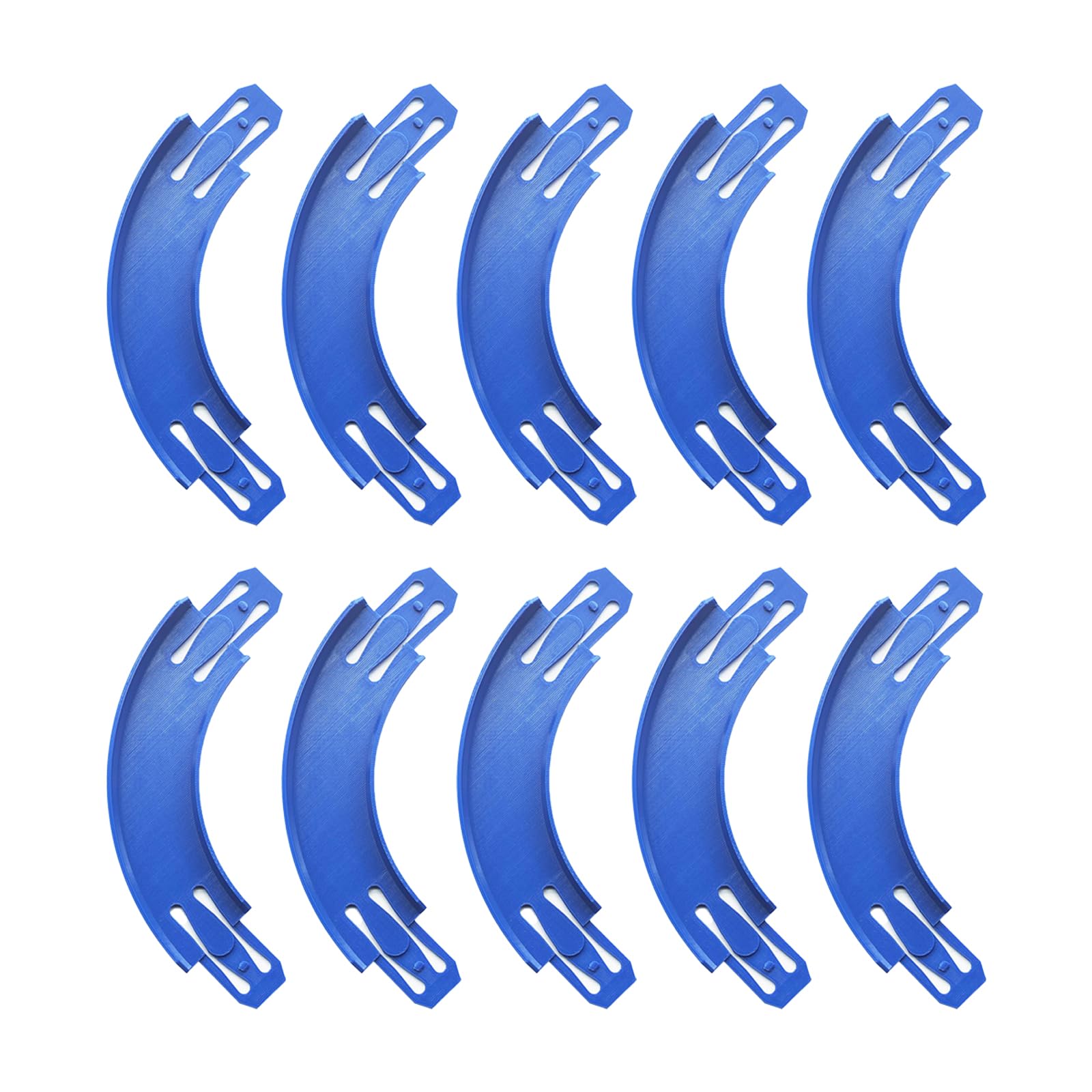 ARSUNOVO blue 90-degree banked turn connectors for smooth, stable track transitions.