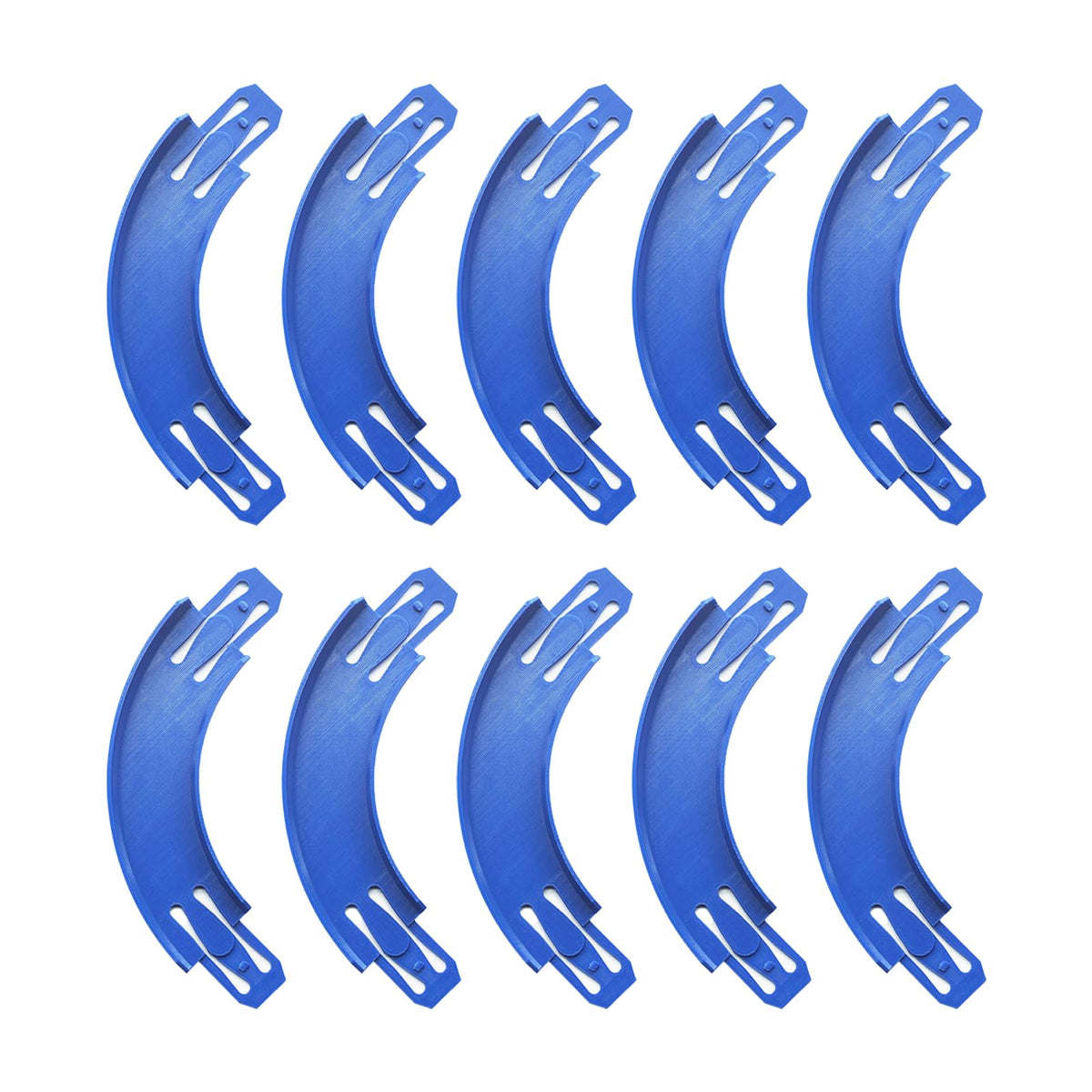 ARSUNOVO blue 90-degree banked turn connectors for smooth, stable track transitions.
