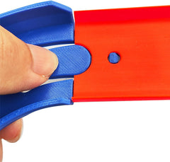 ARSUNOVO blue 90-degree banked turn connectors designed for quick, easy installation.