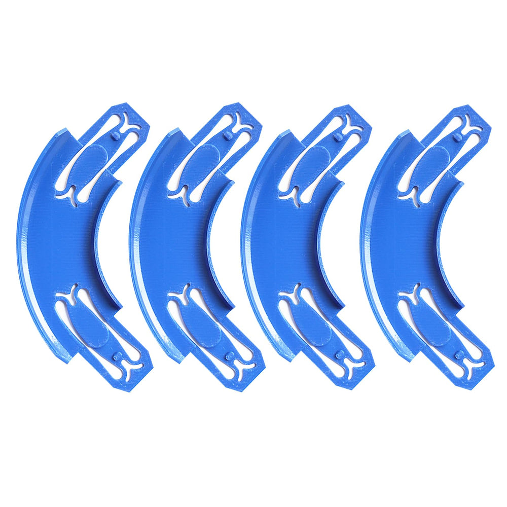 ARSUNOVO blue racetrack connectors for Hot Wheels provide a secure, smooth join.