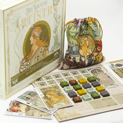 ART NOUVEAU ARTISTRY inspiration journal and tools spark creative mood during sessions.