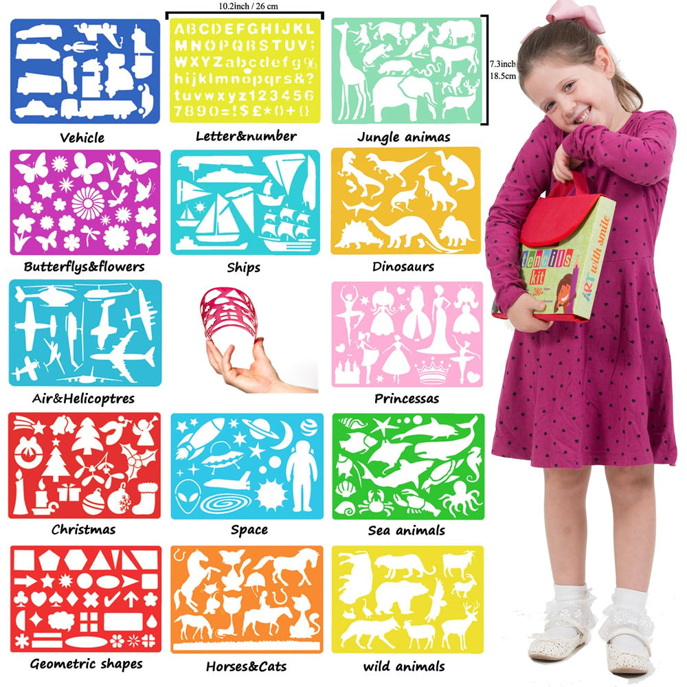 Art with Smile color pencils and paper setup for easy, mess-free drawing sessions.