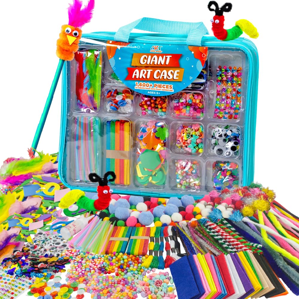Art with Smile giant art case open, ideal for spontaneous at-home crafts