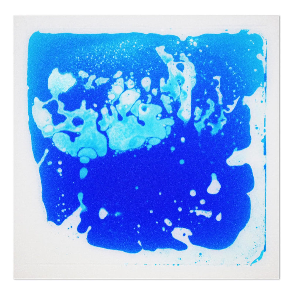 Art3d blue liquid encased floor tile ideal for a stylish kids' play area