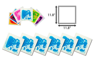 Art3d blue liquid play tile for sensory-rich kids' activities