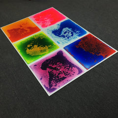 Art3d blue liquid floor tile enhances dance and play spaces with motion