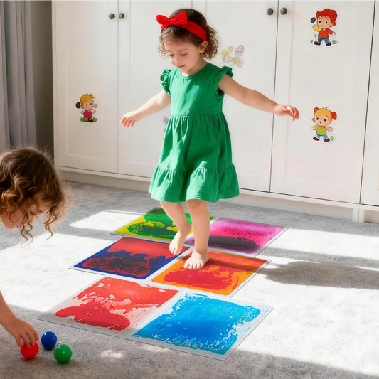 Art3d Liquid Sensory Floor Tile shows dynamic movement underfoot for active spaces.