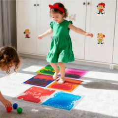 Art3d Liquid Sensory Floor Tile shows dynamic movement underfoot for active spaces.