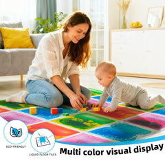 Art3d non-toxic liquid tiles safe for children's play spaces.