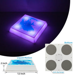 Art3d motion tile reacts to touch, sound, and vibration for play.