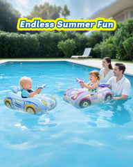 artcool racing themed toddler float in blue supports stable, imaginative play.