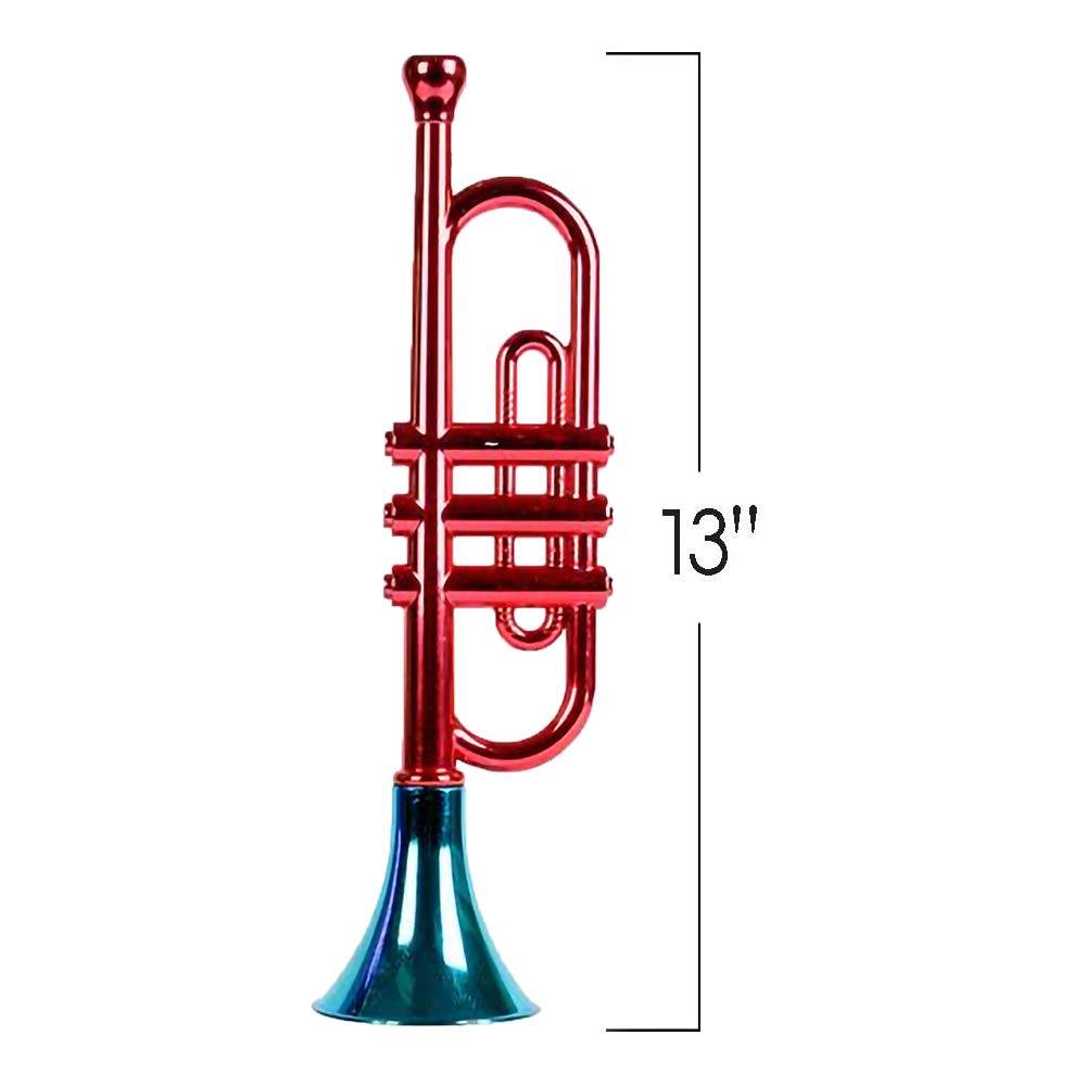 ArtCreativity 13-inch purple metallic trumpet, colorful sound for games and parties