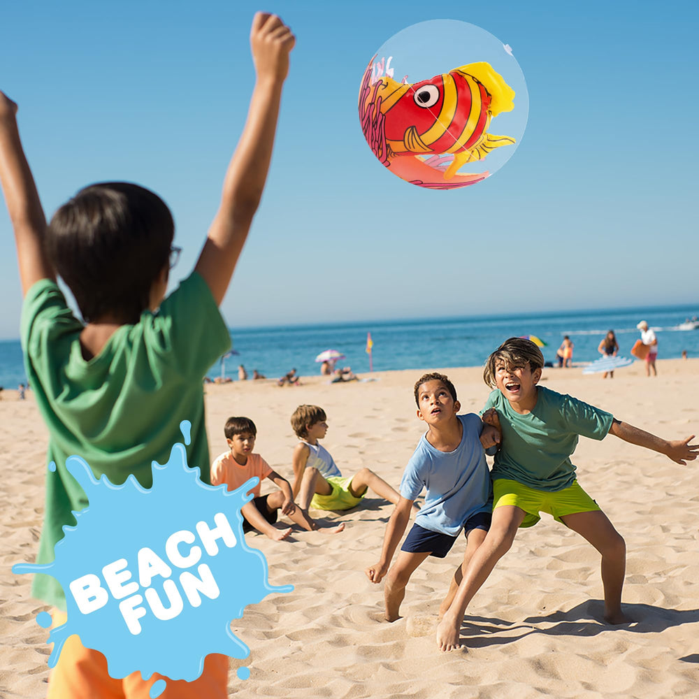 ArtCreativity 3D pink fish ball inside, playful color pop for beach days.
