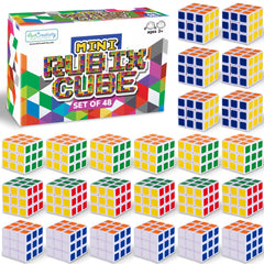 ArtCreativity mini Rubix cubes in bright colors for portable fidget fun and focus on the go.