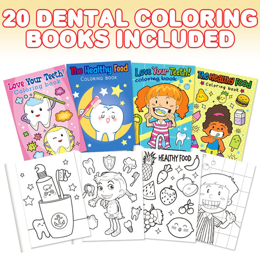 ArtCreativity 5x7 mini color booklet for quick, shareable dental-themed fun.