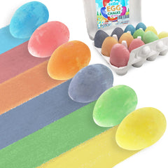 ArtCreativity egg-shaped chalk with six pastel hues for kids' doodling.
