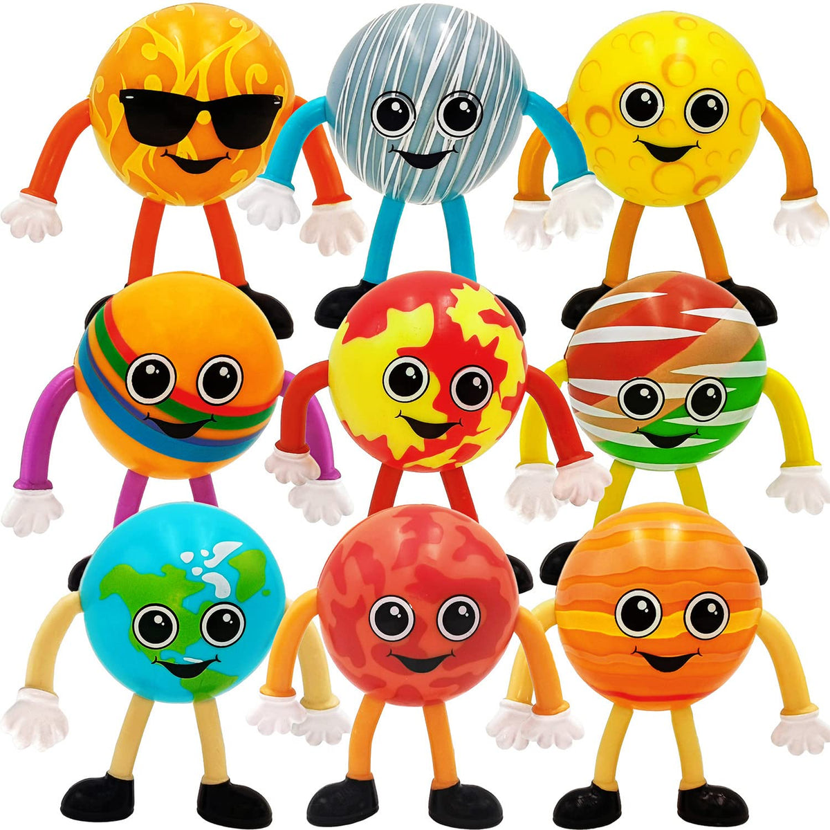 ArtCreativity Bendable Planets Sun figure for classroom learning and imaginative space play