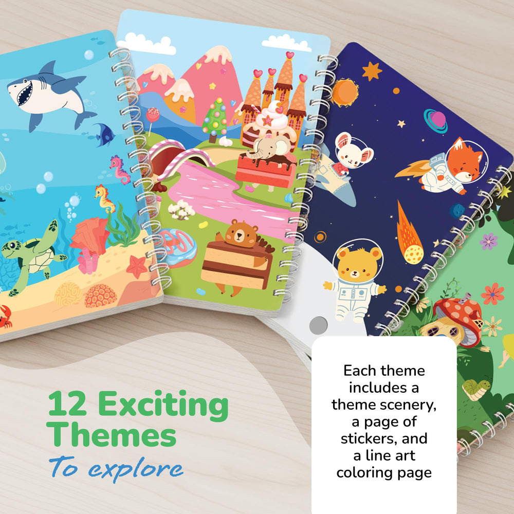 ArtCreativity big-pages design gives room for coloring and sticker placement.