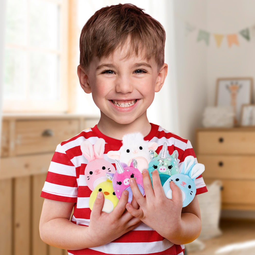 ArtCreativity blue unicorn plush metallic accents inspires play and brightens shelves