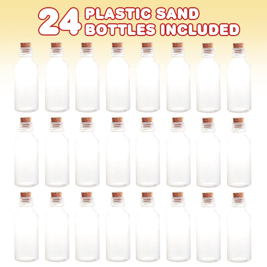 ArtCreativity corked bottle close-up highlights durable plastic and secure cork.