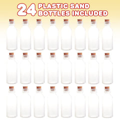 ArtCreativity corked bottle close-up highlights durable plastic and secure cork.