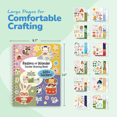 ArtCreativity coloring pages and stickers blend calm art time with colorful accents.
