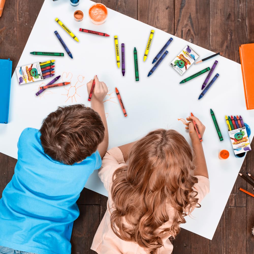 ArtCreativity crayons in a sturdy storage box ready for stocking and gifts