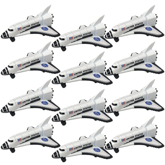 ArtCreativity diecast space shuttles 12-pack with durable metal construction for imaginative play