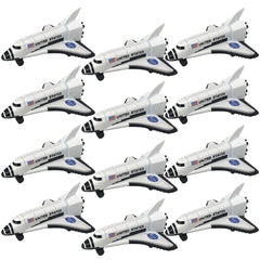 ArtCreativity diecast space shuttles 12-pack with durable metal construction for imaginative play