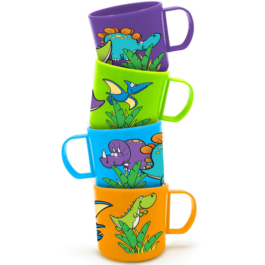 ArtCreativity green dinosaur mug for kids' drinks and party fun