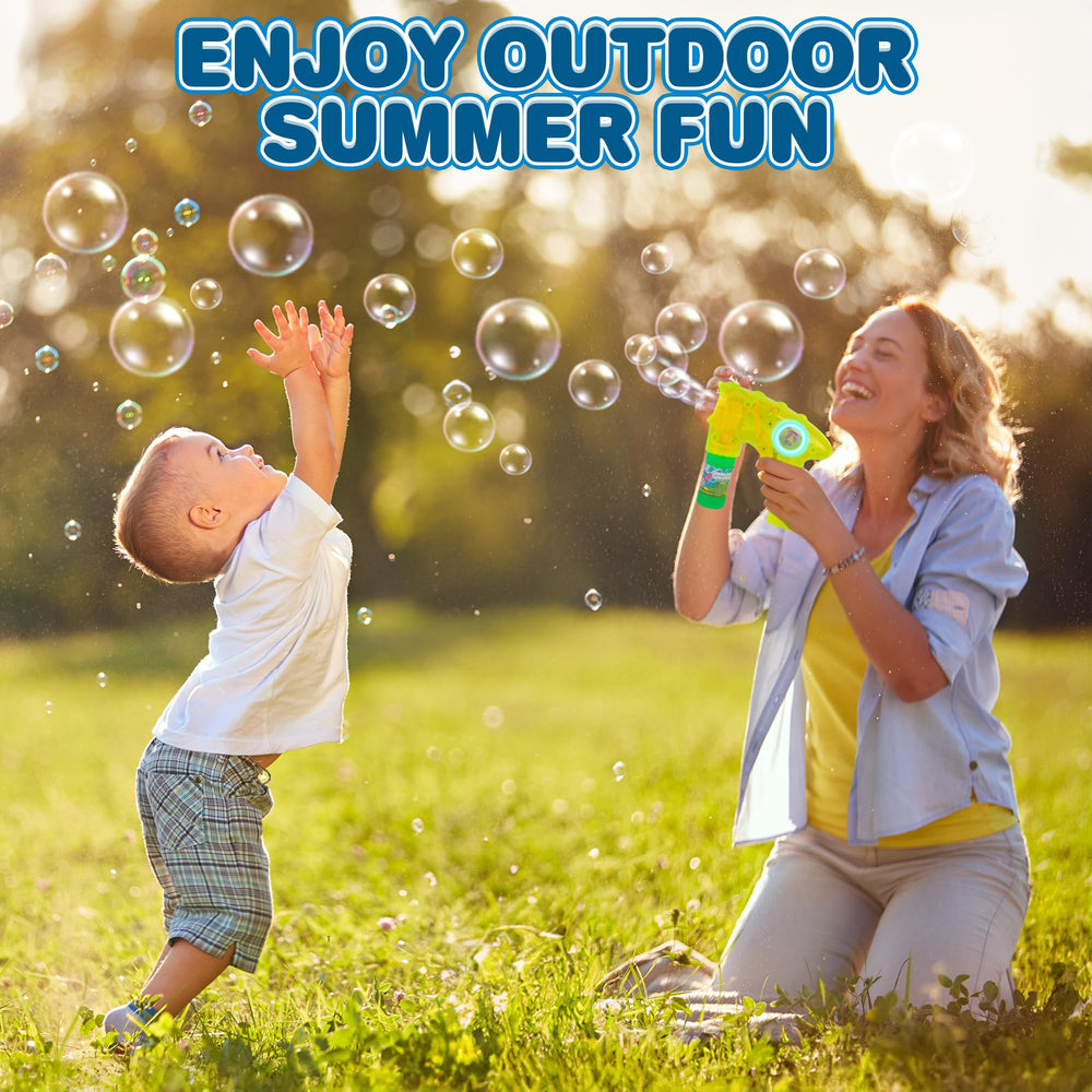 ArtCreativity durable plastic bubble gun withstands energetic kids' play