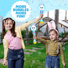 ArtCreativity Easter Bunny Bubble Wand gift-ready packaging for holidays and parties
