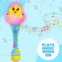 ArtCreativity Easter Chick Bubble Wand bubbles from the top with music.