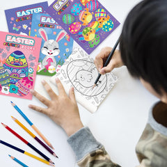 ArtCreativity Easter mini coloring books in baskets for classroom crafts