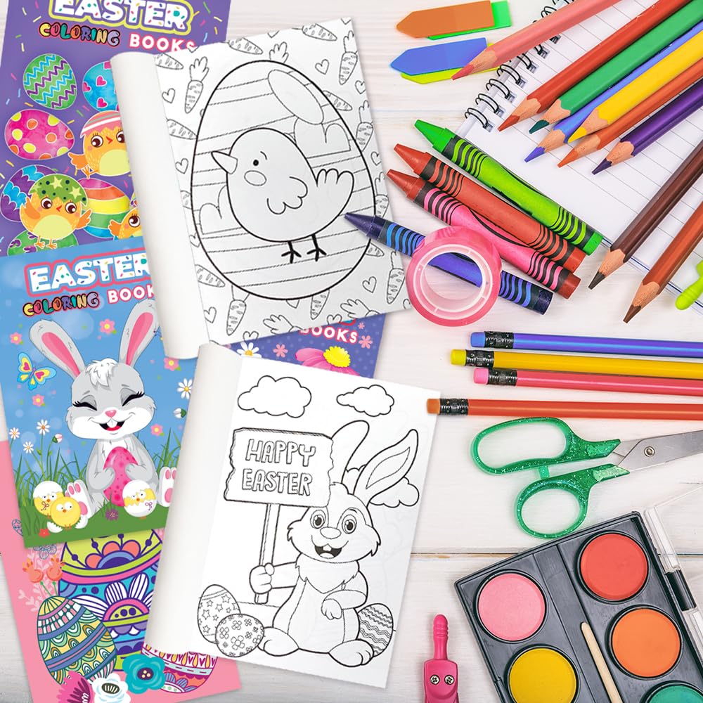ArtCreativity Easter mini coloring books set for gifts and party decor