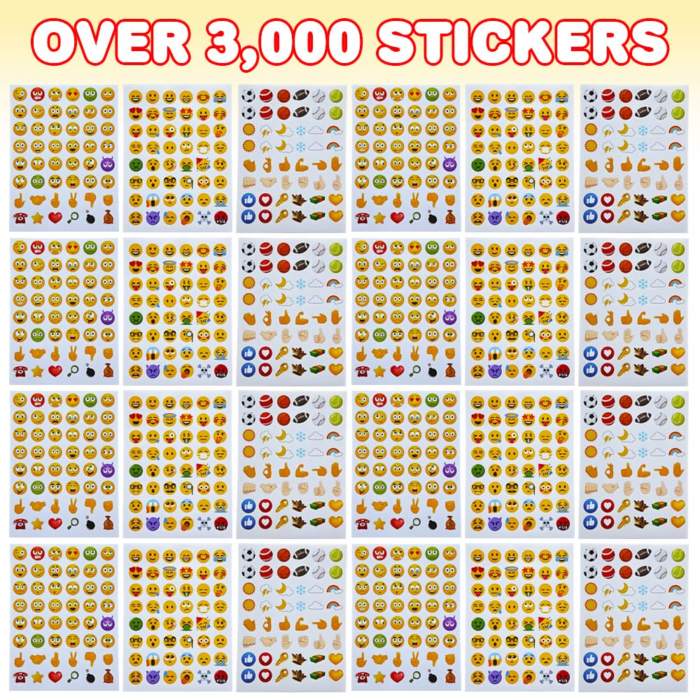 ArtCreativity emoticon stickers in classroom rewards, boosting motivation with colorful designs