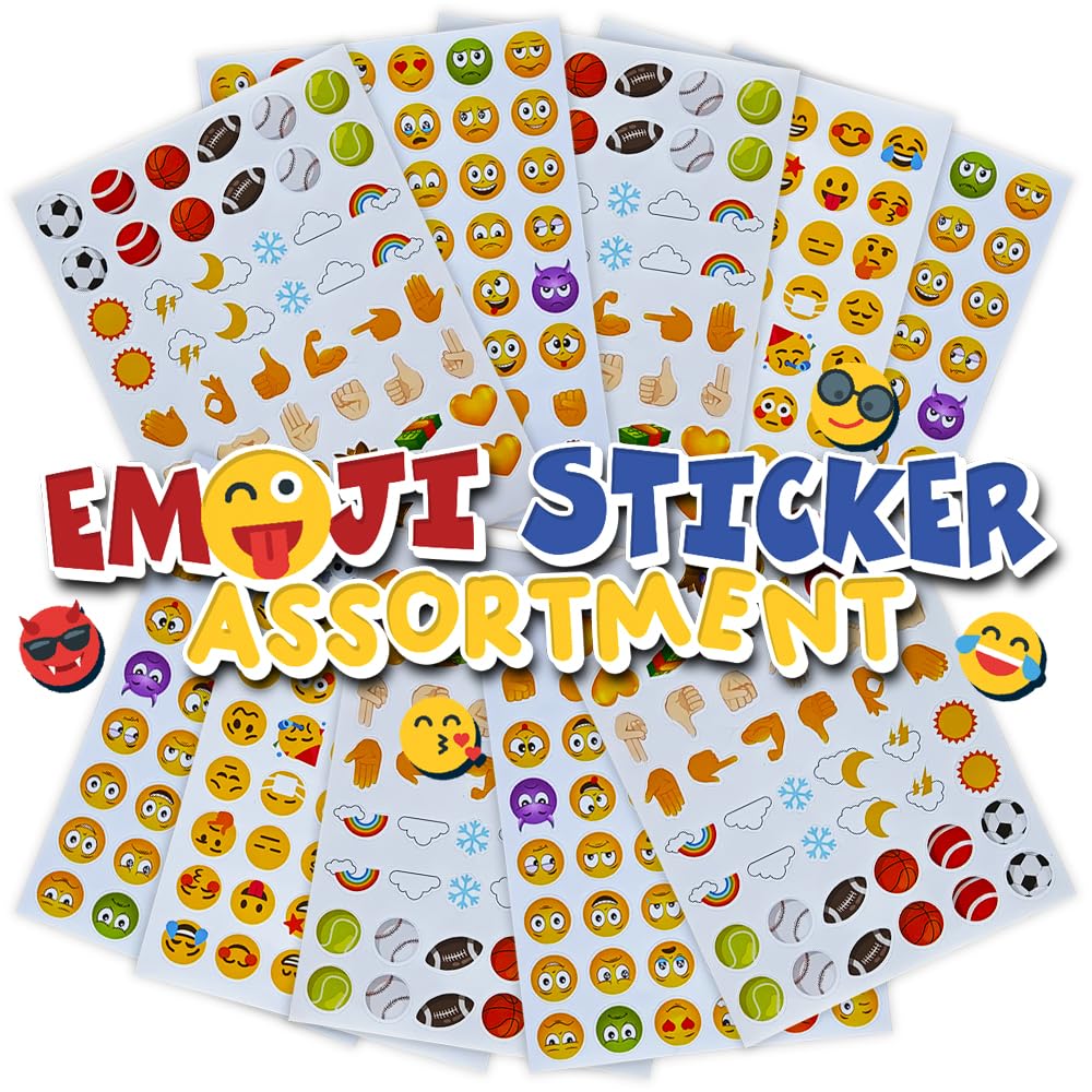 ArtCreativity emoticon stickers ideal as party favors for guests