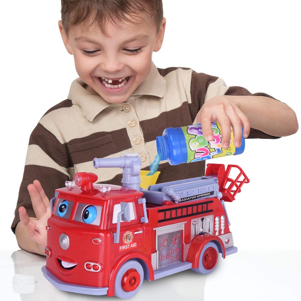 ArtCreativity bubble blower truck suitable for kids ages 3+ for imaginative play