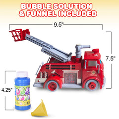 ArtCreativity fire truck bumper-n-go action navigates obstacles during play
