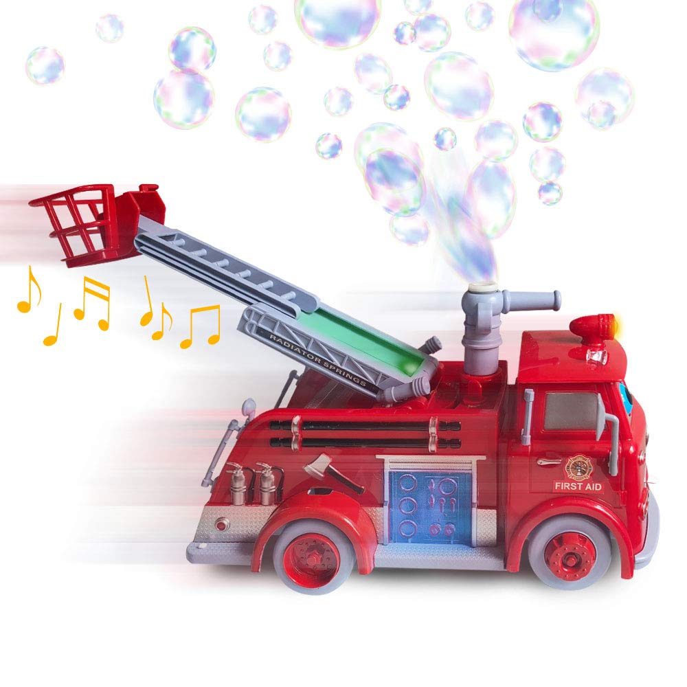 ArtCreativity fire truck with lights and siren for immersive pretend play