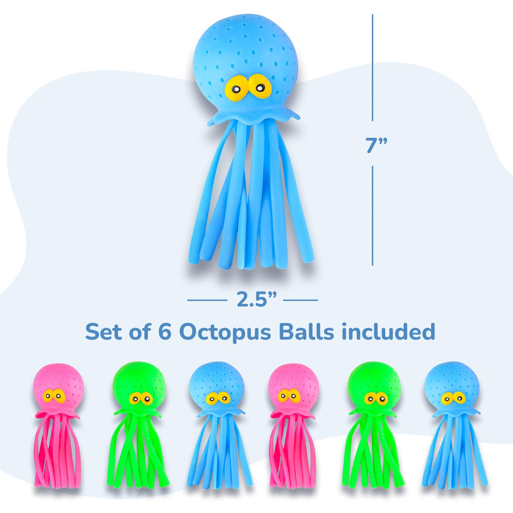 ArtCreativity sturdy foam interior octopus: soft, squishy, safe bath companions.