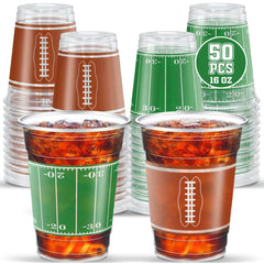 ArtCreativity football cups 16oz designs for game-day servings and decor